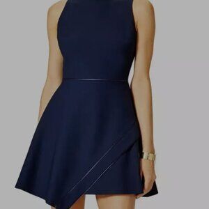 Size 2 Elizabeth and James Black Ayla Mini with Asymmetrical Hemline